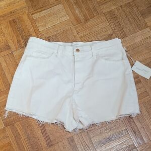 Universal Thread Cream Frayed Hem Shorts SIZE 12 NWT